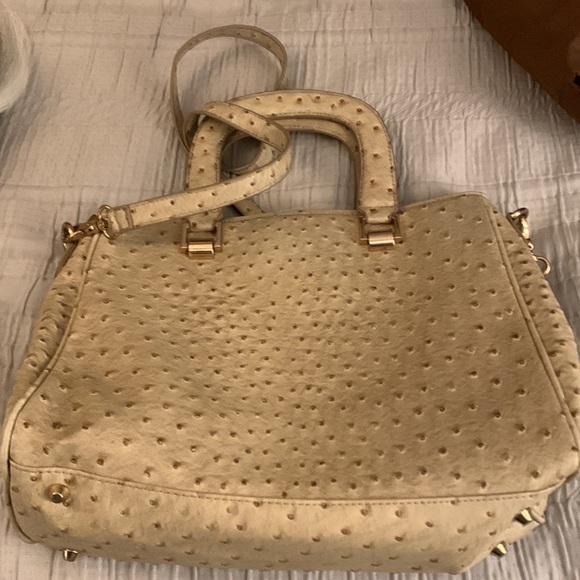 Miadora Faux Ostrich Handbag - Picture 7 of 16